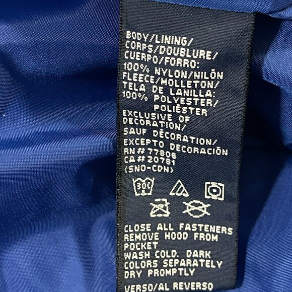 Vintage Tommy Hilfiger Jacket Mens Size XXL Hoodie Blue Windbreaker Snow Ski Y2K - Picture 6 of 14